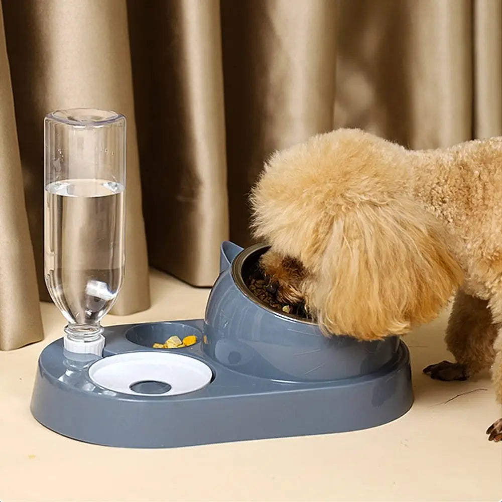 2-in-1 Futter- und Wasserspender für Hunde und Katzen