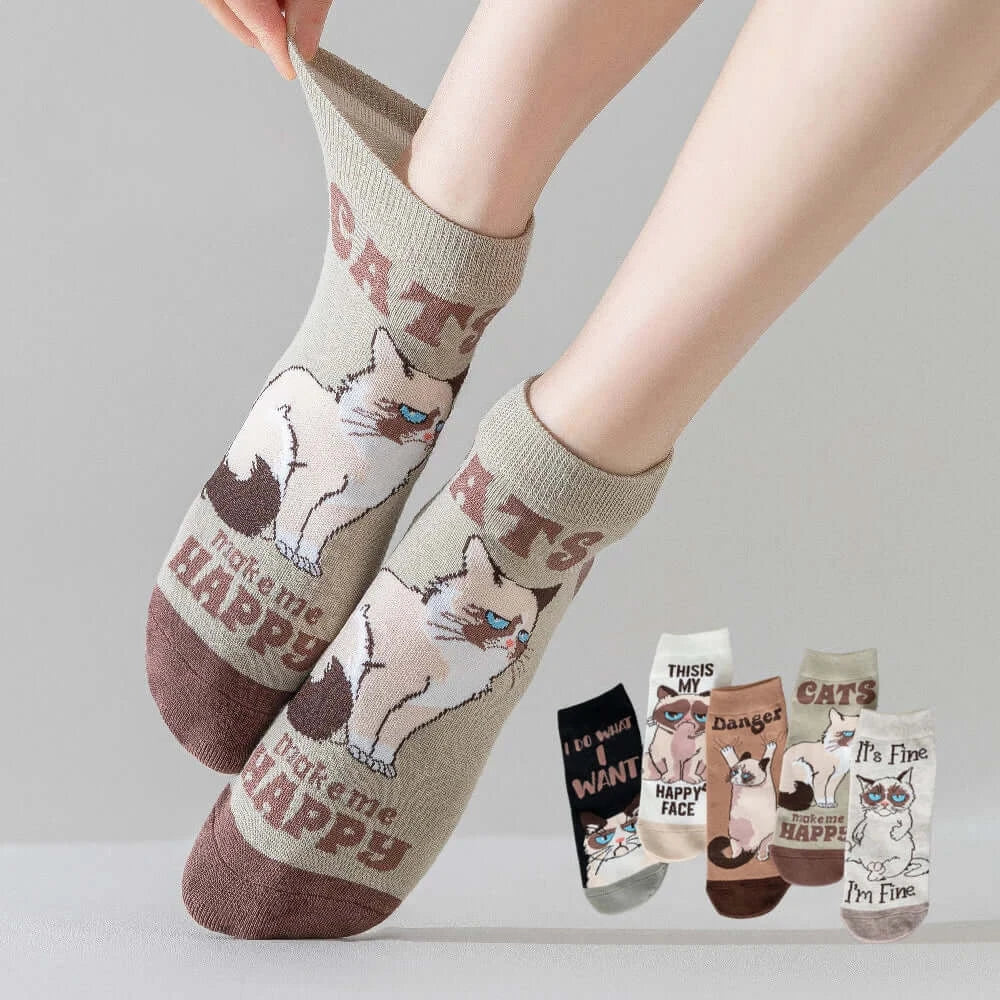 Katzen Baumwollsocken