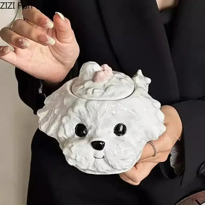 Teddy Hunde Keramiktasse mit Untertasse Petoria