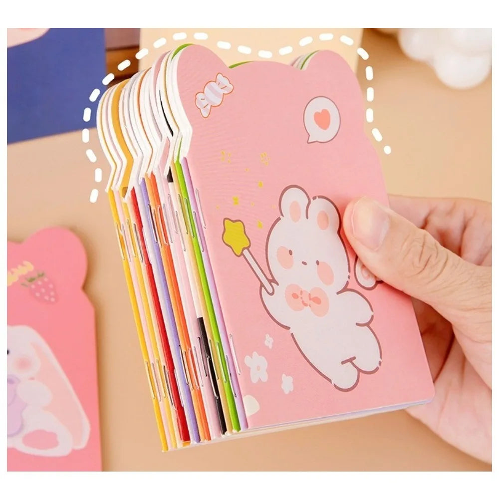 10 Stück Mini-Notizbücher, niedliche Tier-Taschen-Notizblöcke, kreative lustige Form, kleine Notizblöcke für Studenten, Schulbedarf, Geschenke