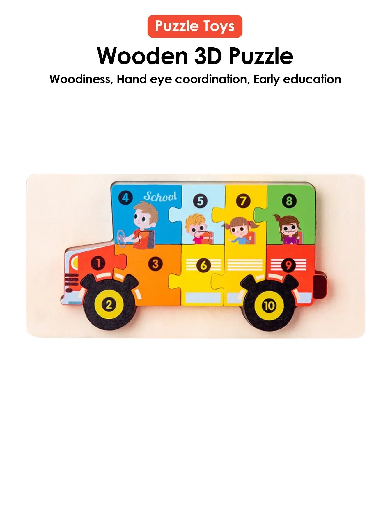 🧩 Petoria™ 3D Holz Tier Puzzle
