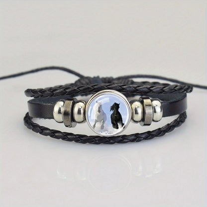 Lederarmband mit Pferdekopf für Damen und Herren