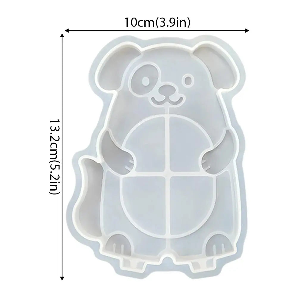 Kitten &amp; Puppy Seesaw Photo Frame Silicone Mold, Epoxy Resin Photo Frame Set Mould, DIY Interlocking Pet Picture Frame Decor Petoria Store