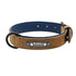Personalisiertes Leder-Hundehalsband mit Namensschild Petoria