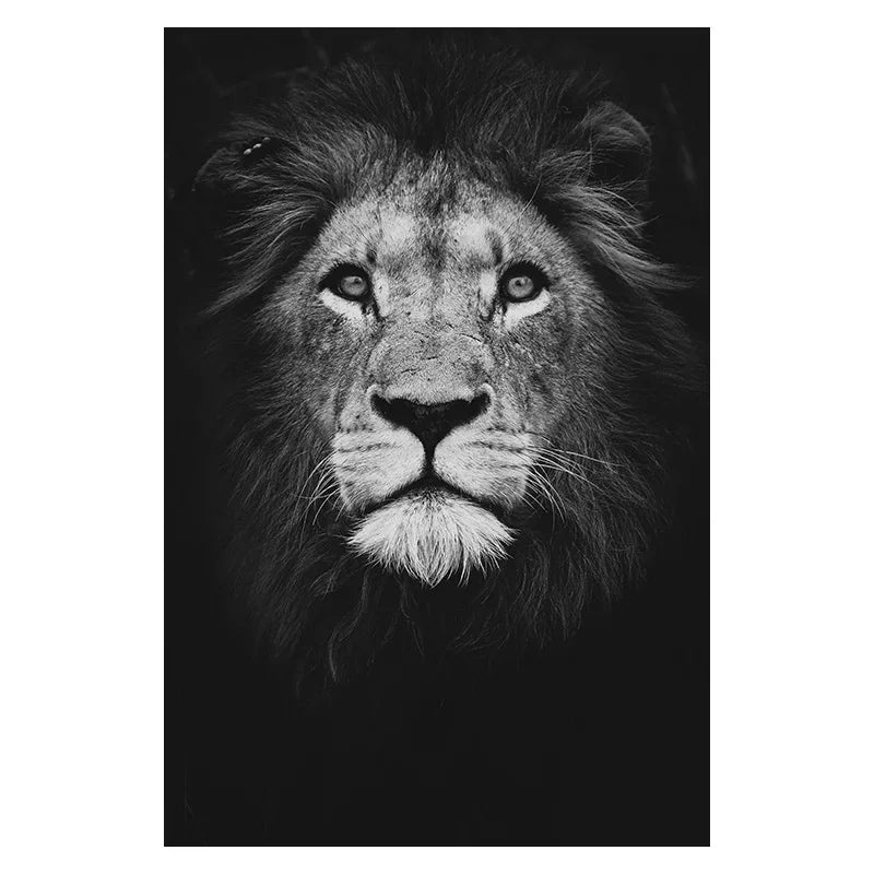 Canvas Painting Animal Wall Art Lion Elephant Deer Zebra Posters and Prints Wall Pictures for Living Room Decoration Home Decor Petoria Store