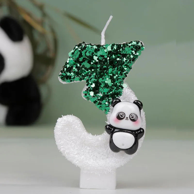 Panda Geburtstagskerzen für Kuchen und Party