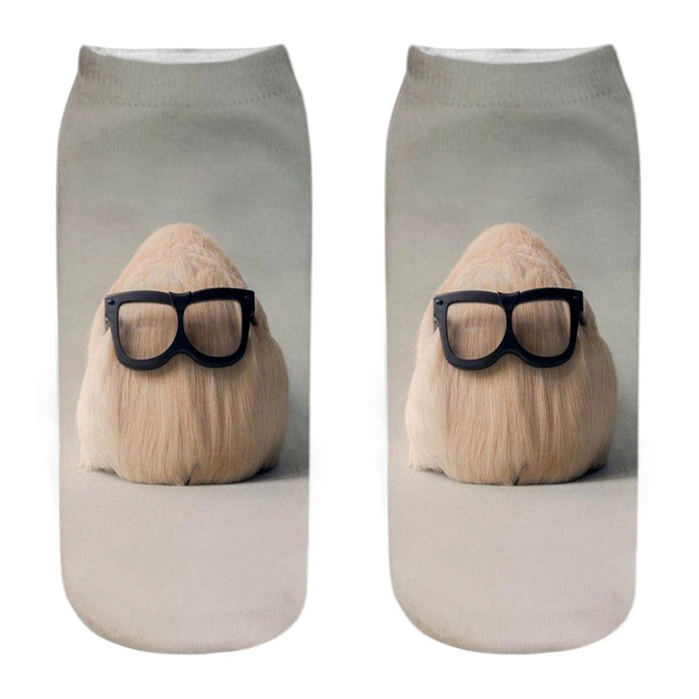 Modische Tiersocken 3D-gedruckt Lustige Kawaii Damen Niedliche Haustiere Fitness Hamster Socken Viele Stile Cool Dropship
