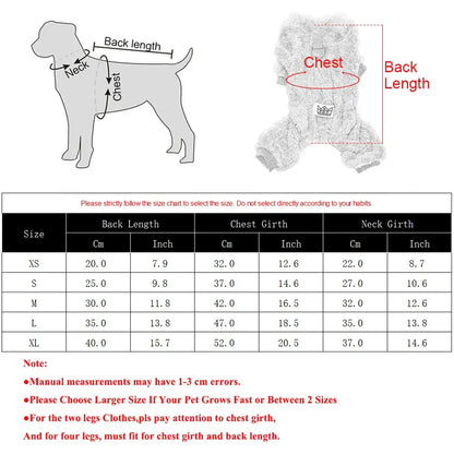 🐕 Petoria™ Fleece Hunde Overall