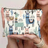 1pc Whimsical Animal Print Makeup Bag - Large Capacity Travel Cosmetic Organizer with Zipper Closure, Cute Llama & Designs Petoria Store