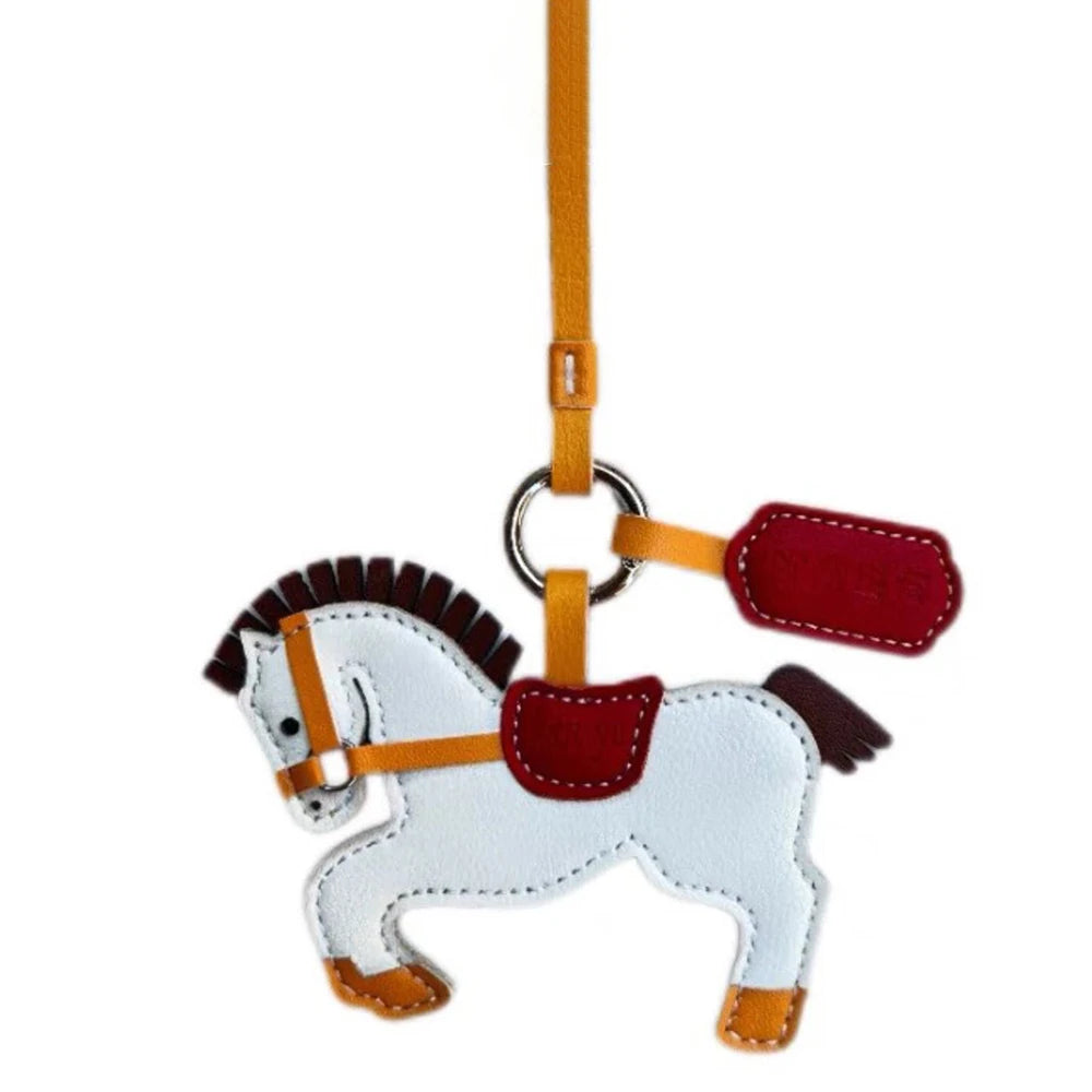 Leder Pferde Schlüsselanhänger Handgefertigt
