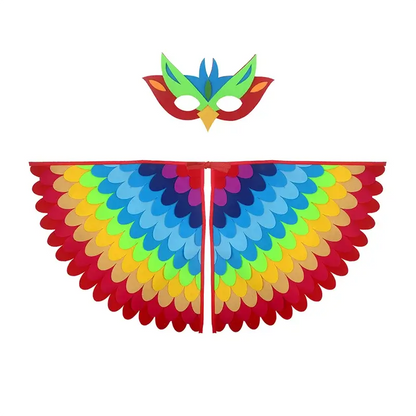 🦚 Petoria™ Pfauen Umhang mit Maske