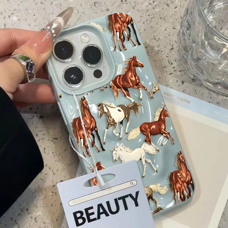Pferde iPhone Handyhülle Robuste Schutzhülle