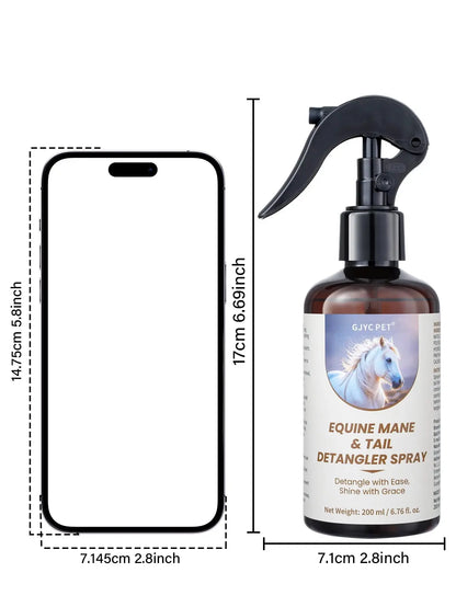 Premium Mähnen- und Schweif Entwirrungsspray Petoria