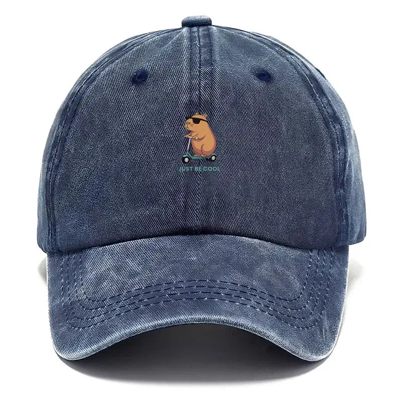Capybara Baseballkappe – Bestickte Vintage Unisex Cap
