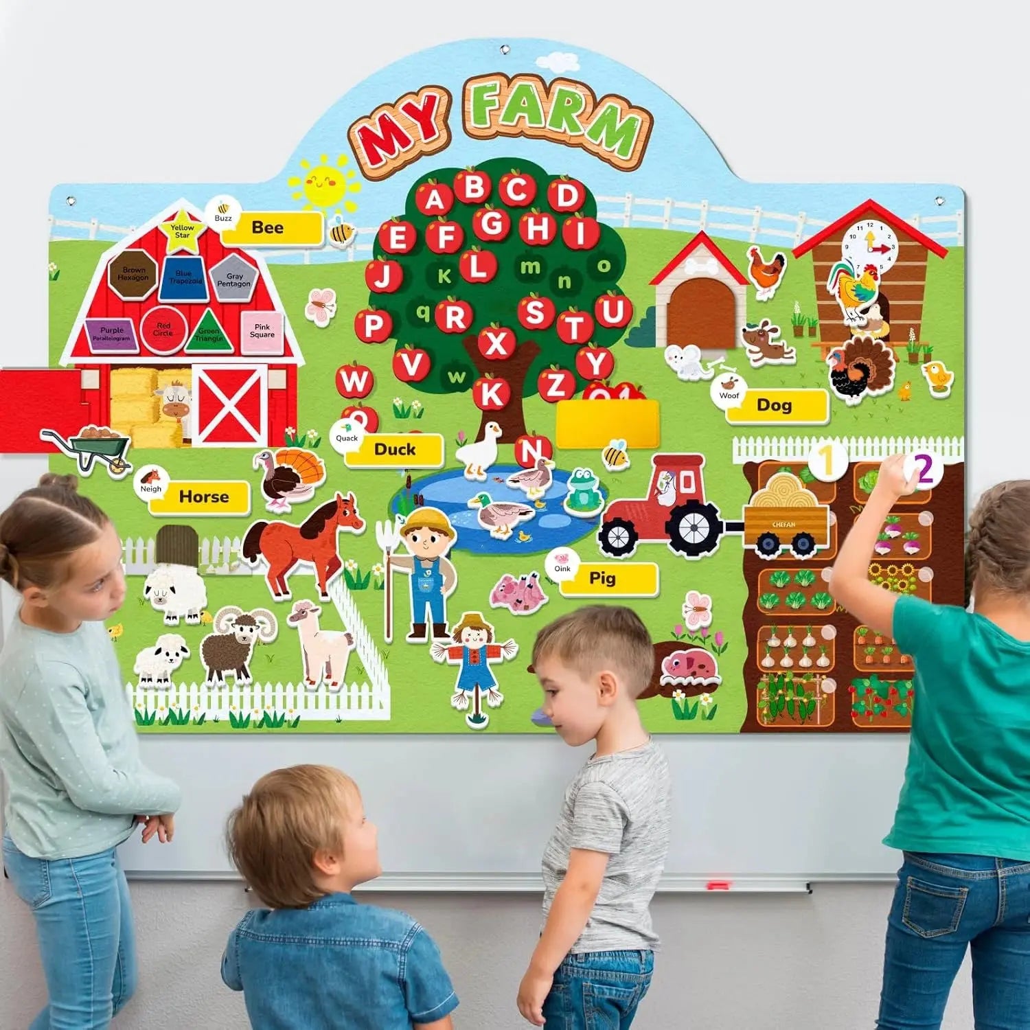 Filz Geschichte Bord Montessori Storytelling Spielzeug Petoria