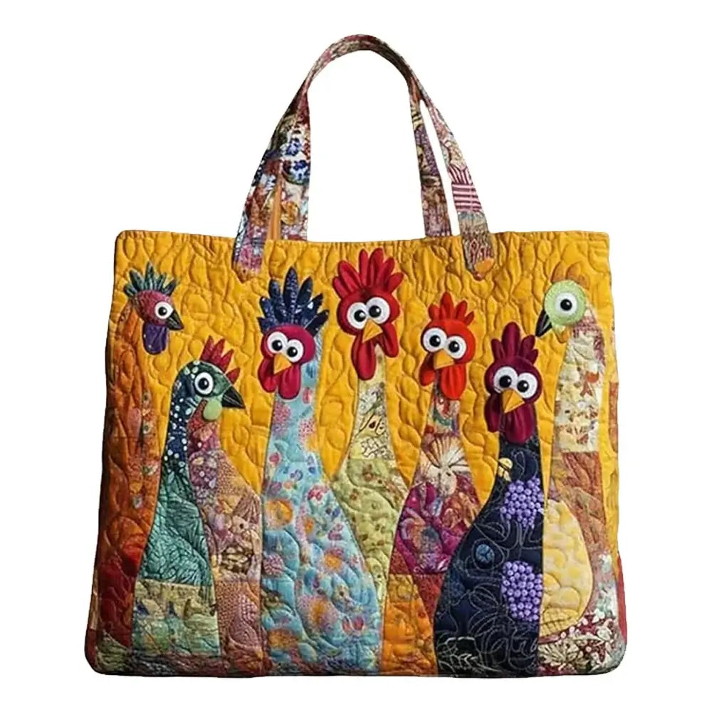 👜 Petoria™ Bunte Hühner Tote Bag
