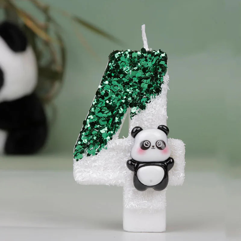 Panda Geburtstagskerzen für Kuchen und Party
