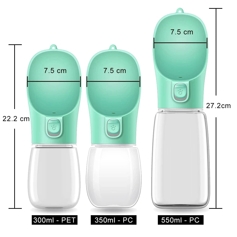 Portable Dog Water Bottle For Small Large Dogs Cat Outdoor Leakproof Walking Drinking Bowls Chihuahua French Bulldog Supplies Petoria Store