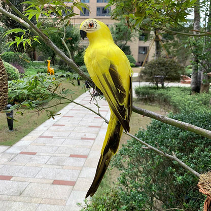 25/35cm Simulation Parrot Garden Decoration Creative Lawn Figurine Ornament Animal Bird Outdoor Garden Party Prop Decoration Petoria Store