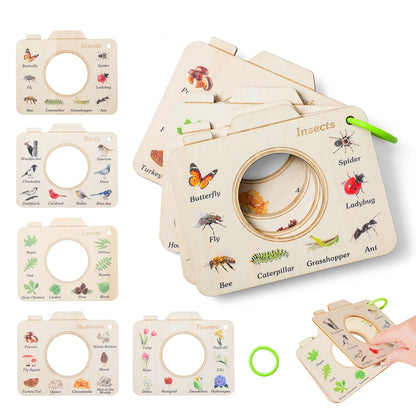 Montessori Holzbuch Lernspielzeug für Kinder