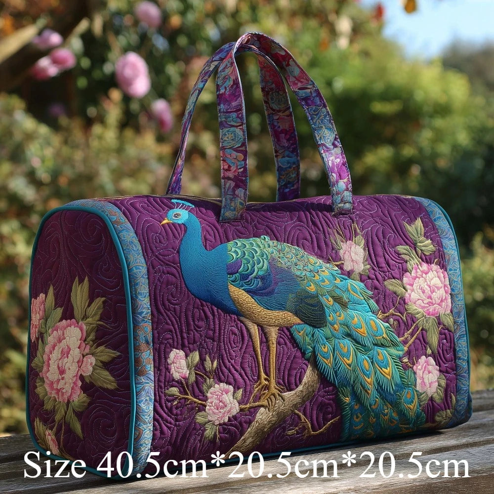 3D Quilted Travel Tote Bag Animal Print Bear Flamingo Peacock Llama Lion Boho Art Tote for Men Women Weekend Beach Trip Bags Petoria Store