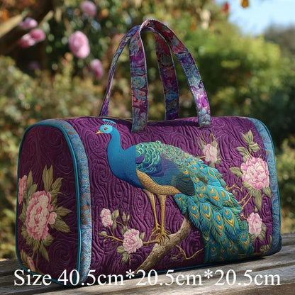 3D Quilted Travel Tote Bag Animal Print Bear Flamingo Peacock Llama Lion Boho Art Tote for Men Women Weekend Beach Trip Bags Petoria Store