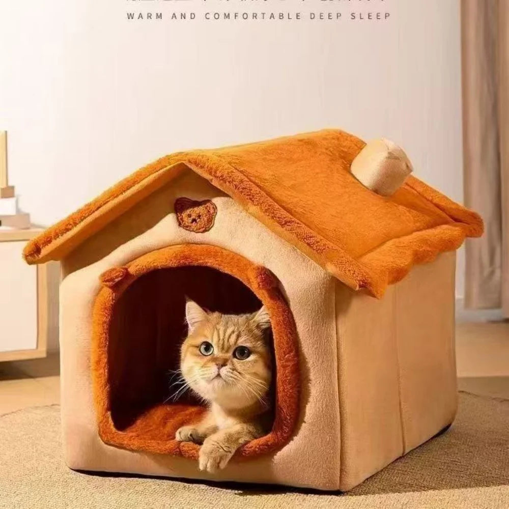 Hundehausbett für das ganze Jahr – Weich und gemütlich