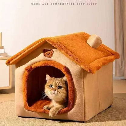 Hundehausbett für das ganze Jahr – Weich und gemütlich