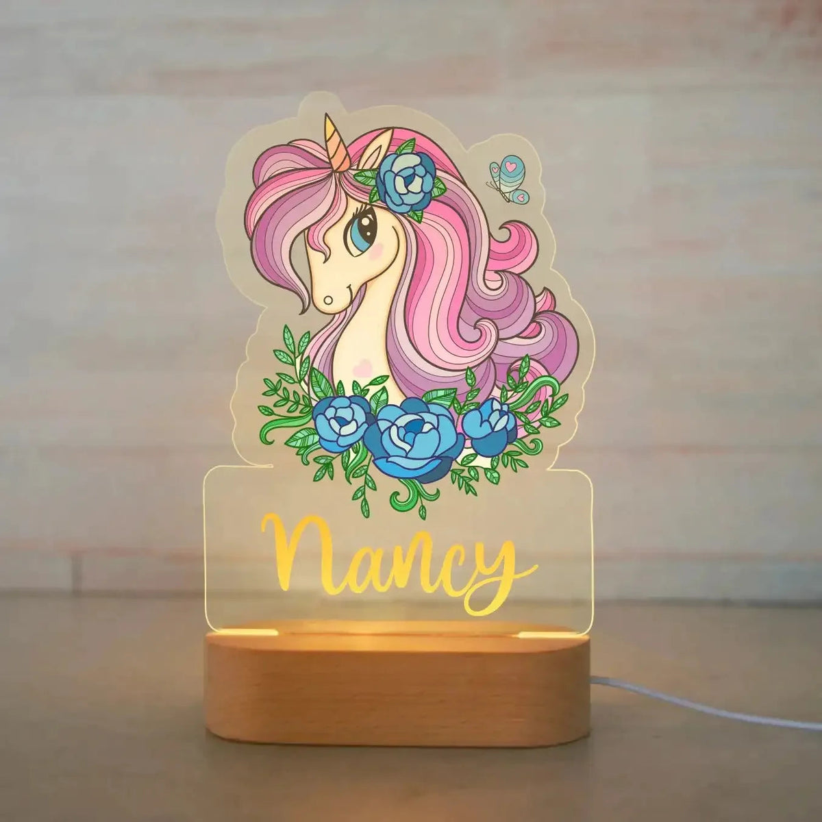 Picture Frame Light Children Animal Night Light Custom Acrylic Lamp Baby Kids Bedroom Decor Neonate Birthday Christmas Gift Petoria Store