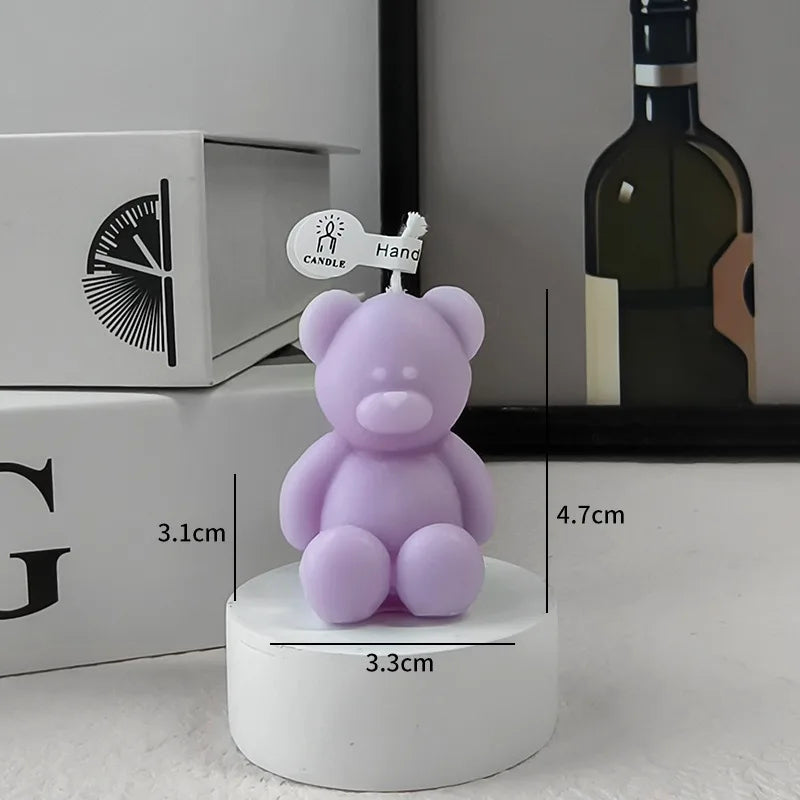 1 Stück Mini-Bär, kreative Duftkerzen, für Heimatmosphäre, Dekoration und Foto-Requisiten, Geburtstagsgeschenke, Raumdekoration, Geschenke, Abschlussfeier