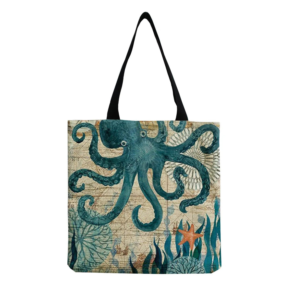 Cartoon Cute Dinosaur Printed Tote Linen Personality Girl Shoulder Bag Large Capacity Travel Storage Packs Women Shopping Bag Petoria Store