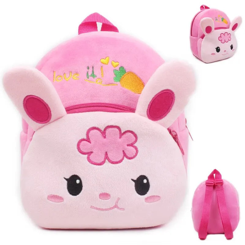 Neues 3d tier plüsch rucksack cartoon trendy schult aschen mädchen buchtasche kawaii kinder outdoor reise mode back packing
