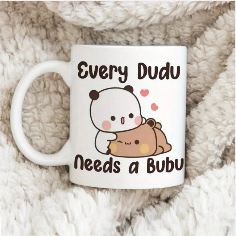 Keramiktasse mit Panda- und Bärenmotiv Petoria