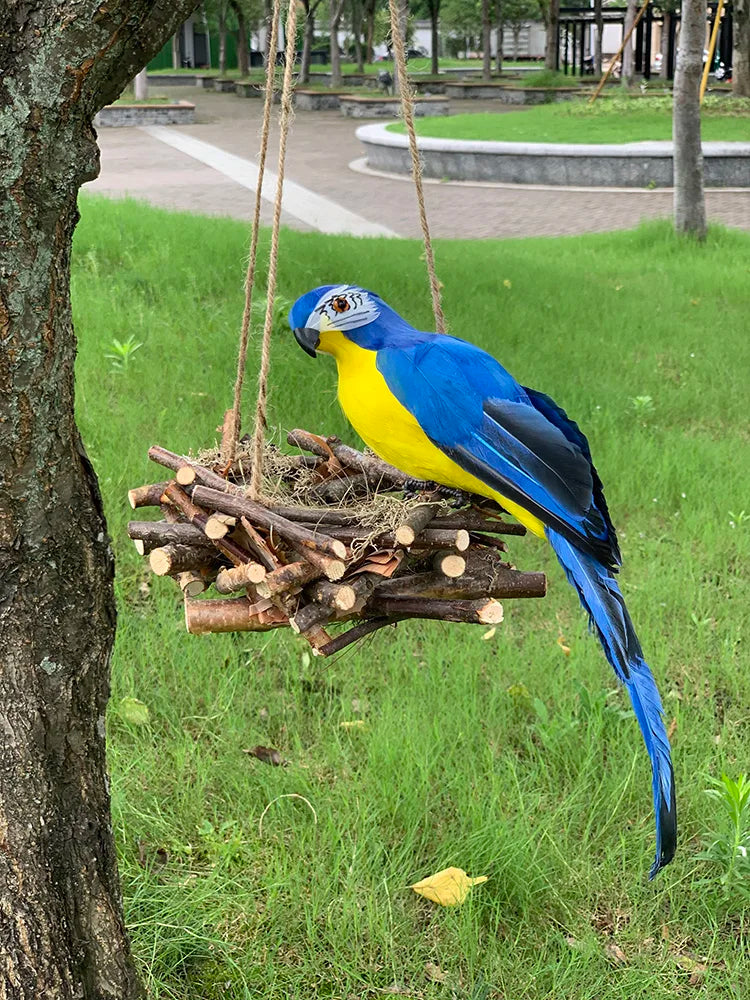 25/35cm Simulation Parrot Garden Decoration Creative Lawn Figurine Ornament Animal Bird Outdoor Garden Party Prop Decoration Petoria Store