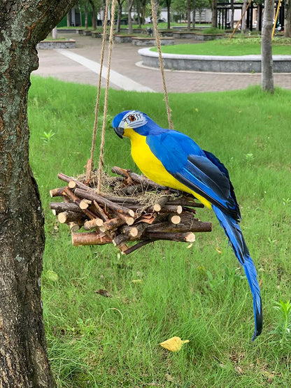 25/35cm Simulation Parrot Garden Decoration Creative Lawn Figurine Ornament Animal Bird Outdoor Garden Party Prop Decoration Petoria Store