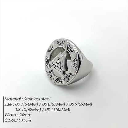 Edelstahl Vintage Ring Herren Klassischer Schmuck
