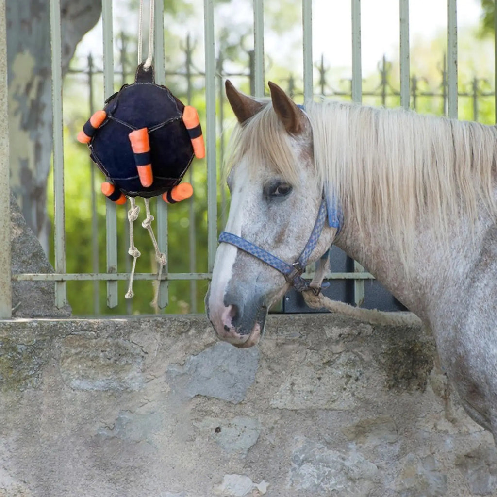 Pferd Karotte Fütterung Ball Spielzeug Heu Feeder Spielzeug Ball Hängen Fütterung Spielzeug für Pferd Pferd Ziege Schafe Stress Lindern Pferd behandeln Ball