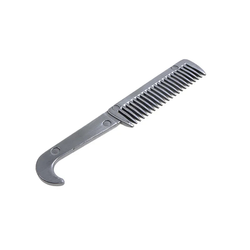 1-teiliger Pferdekamm aus Aluminiumlegierung – leicht, langlebig, verwicklungsfrei, sanft an Pferdemähnen und Beinen, ideal für Pferdebesitzer
