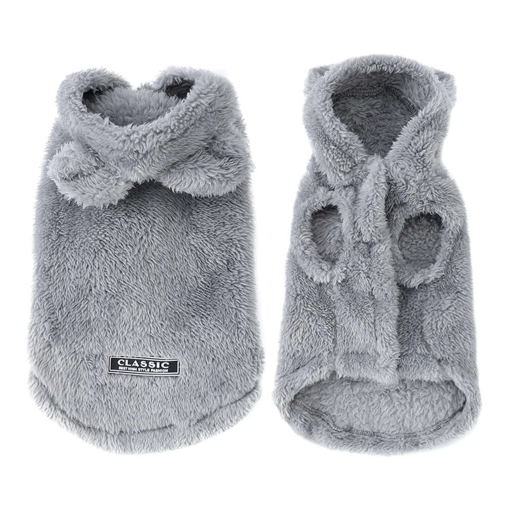🩶 Petoria™ Fleece Kapuzenmantel