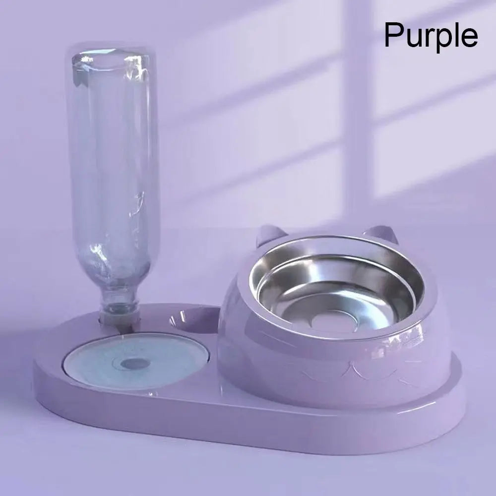 2-in-1 Futter- und Wasserspender für Hunde und Katzen