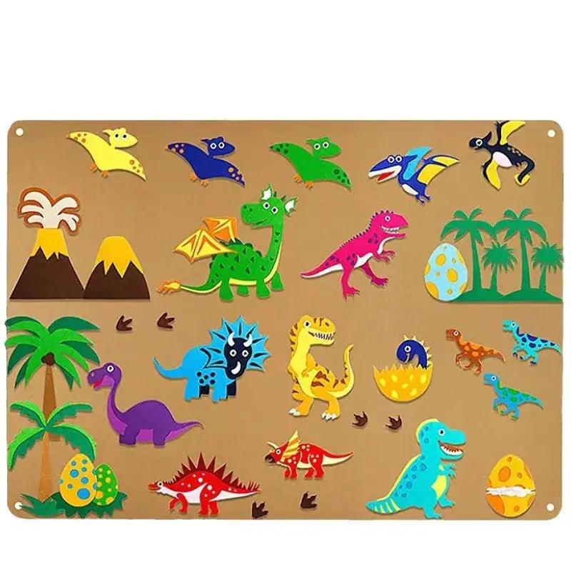 📖 Petoria™ Montessori Tier Filz Storyboard
