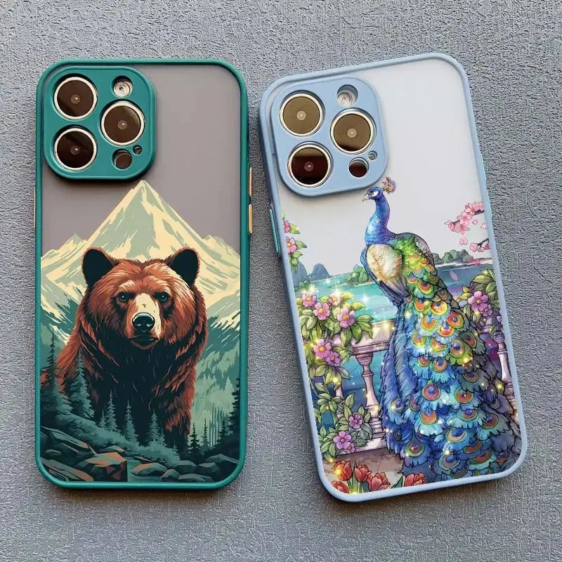 Matte Tier Handyhülle für iPhone Petoria