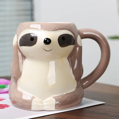 Faultier Keramiktasse – Kreativer Kaffeebecher
