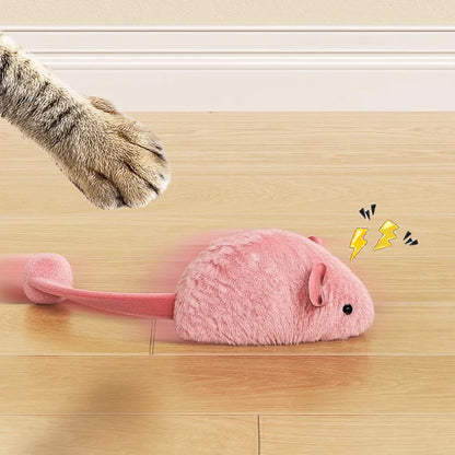 Interaktive Plüschmaus für Katzen – Weiches Spielzeug