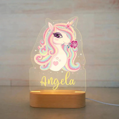 Picture Frame Light Children Animal Night Light Custom Acrylic Lamp Baby Kids Bedroom Decor Neonate Birthday Christmas Gift Petoria Store