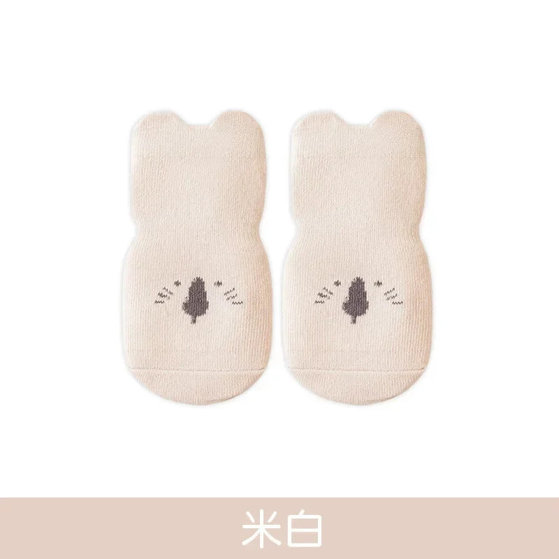 3/5 Paar rutschfeste Bodensocken mit bezauberndem Tiermuster für Babys, atmungsaktive Freizeitsocken für Jungen und Mädchen, Kinder-Indoor-Aktivitäten
