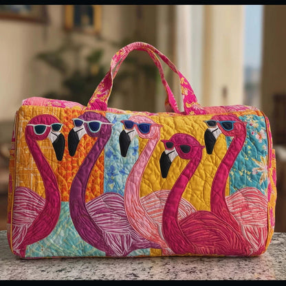 3D Quilted Travel Tote Bag Animal Print Bear Flamingo Peacock Llama Lion Boho Art Tote for Men Women Weekend Beach Trip Bags Petoria Store