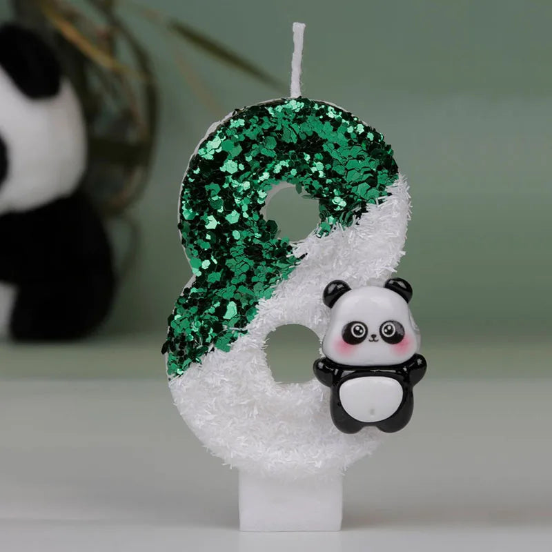 Panda Geburtstagskerzen für Kuchen und Party