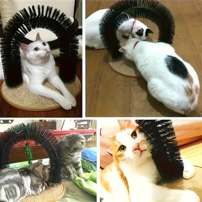 Katzen-Selbstpflegebürste mit Massagefunktion