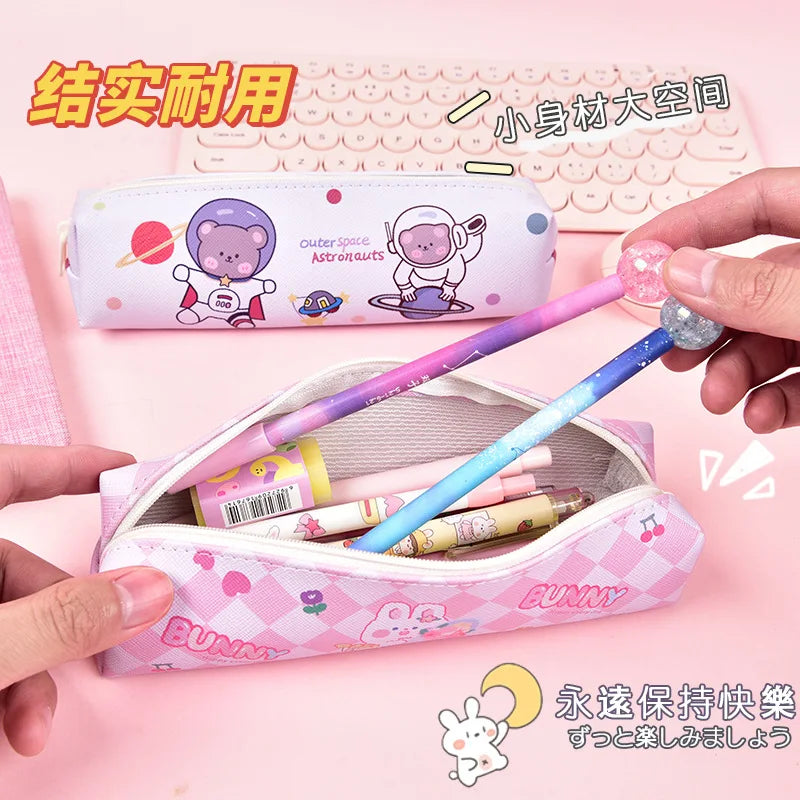 1Pcs Kawaii Bleistift Fall Cartoon Tiere Bunny Geschenk Estuches Schule Bleistift Box Pencilcase Bleistift Tasche Schule Liefert Schreibwaren